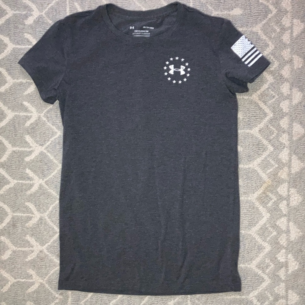 Under Armour Gray Fitted Short Sleeve T-Shirt